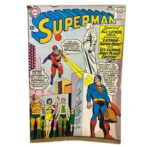 1964 Superman DC‎ Comic Book #168 12 cent Advertising Lex Luthor